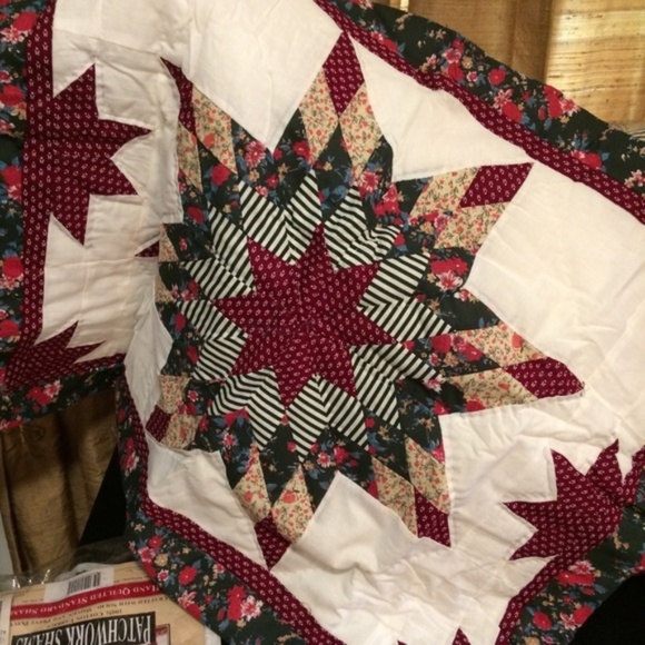 Star Point Patchwork Quilts - King Country Quilt - Picture 4 of 8